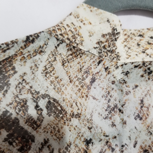 NICHOLAS Animal Print 100% Silk Kimono Duster, OS - Picture 15 of 15